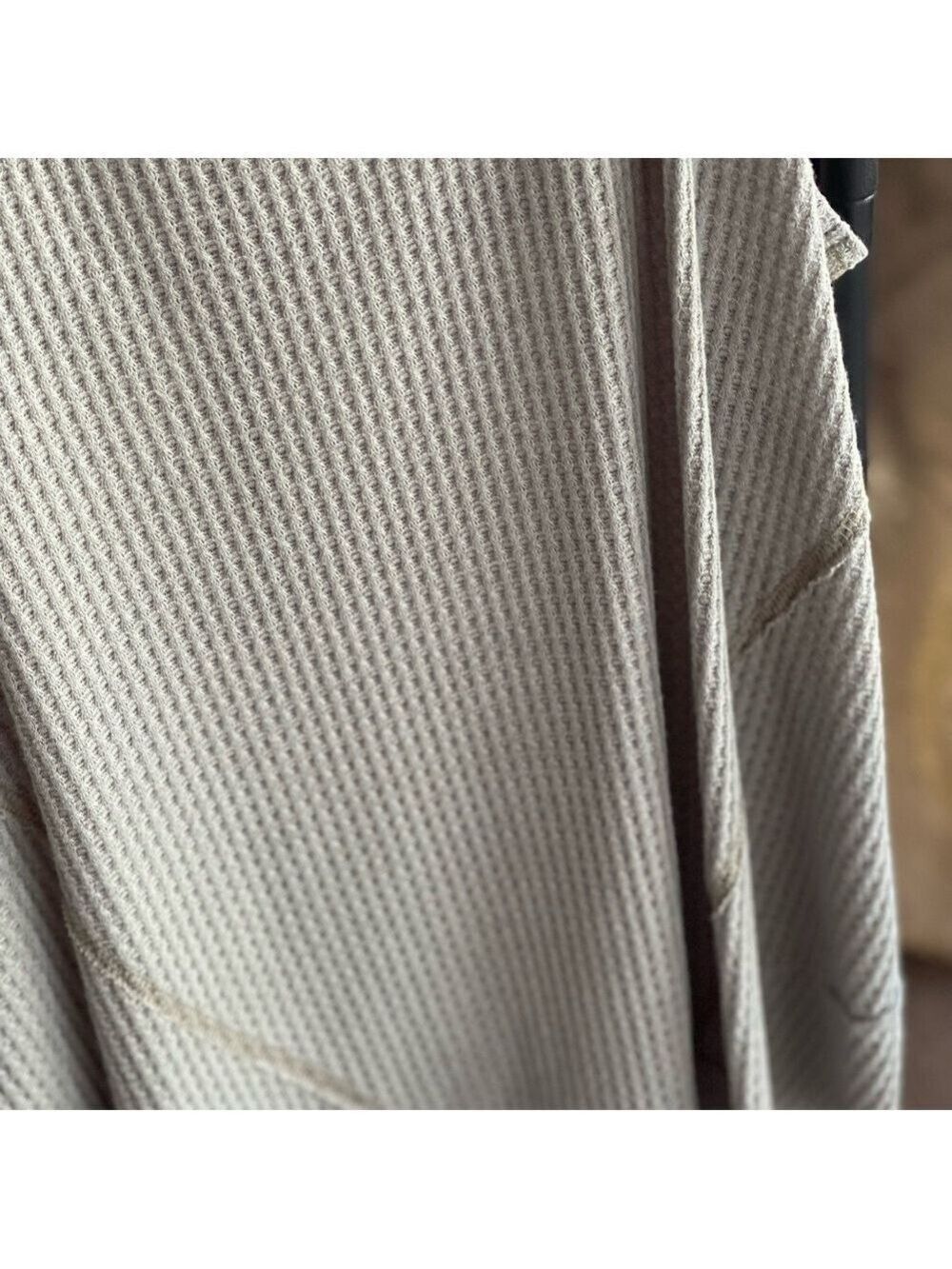 Hummingbird Light Gray Ribbed Tank Top - Picture 3 of 5